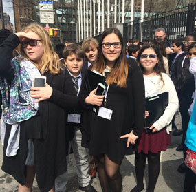 Mandel JDS Students Compete in Model U.N. Convention in New York City