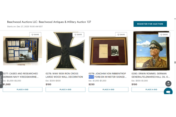 Jewish Federation of Cleveland Condemns Local Nazi Memorabilia Auction